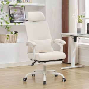 Qulomvs Mesh Ergonomic Office Chair with Adjustable Headrest, Footrest, and Lumbar Support 1 81kTRWarR9L. AC SL1500 Home & Kitchen Gadgets You'll Love