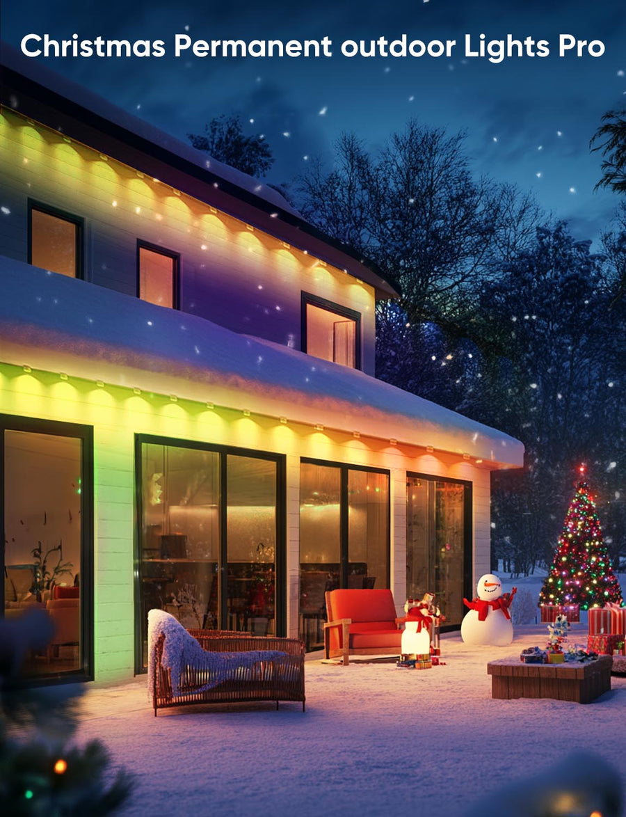 permanent outdoor RGBW lights